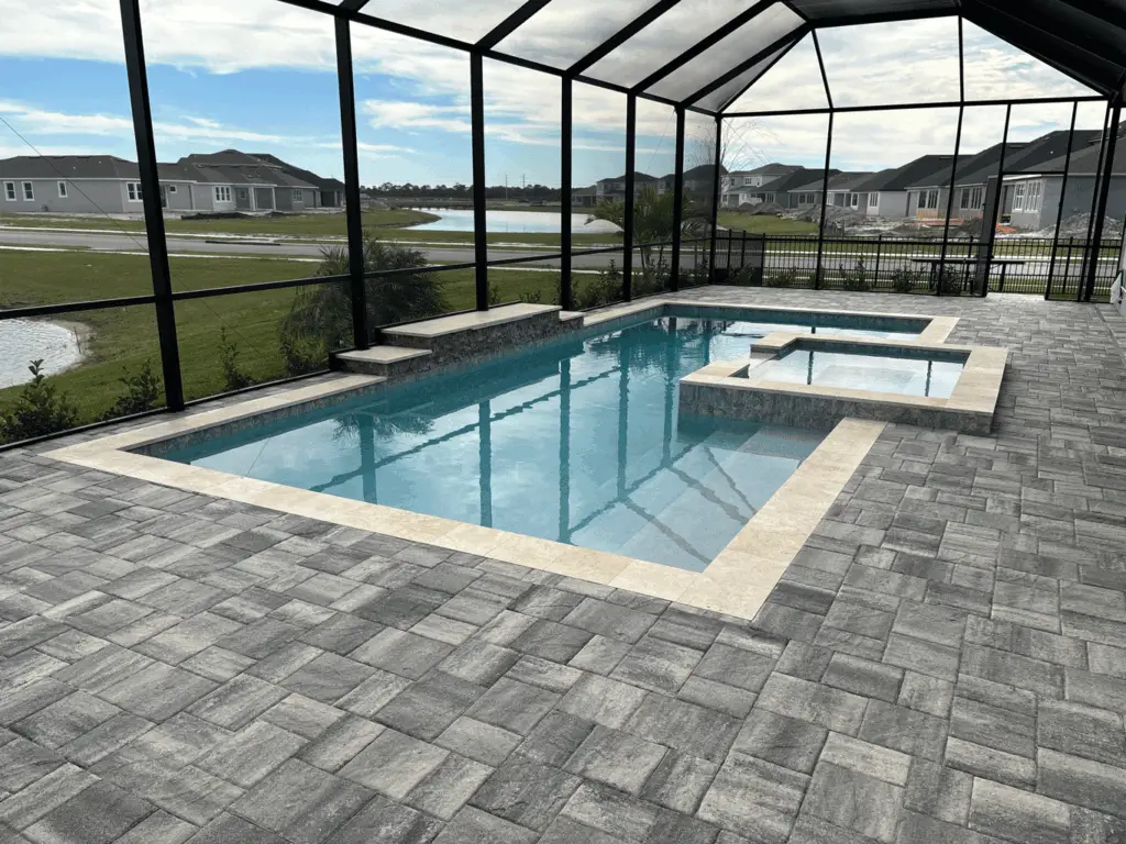 Professionally sealed pavers in Brevard County, Florida by Rising Tide Paver Sealing