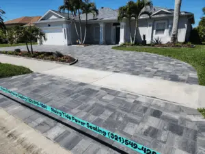 Professional paver sealing in Brevard County, Florida by Rising Tide Paver Sealing