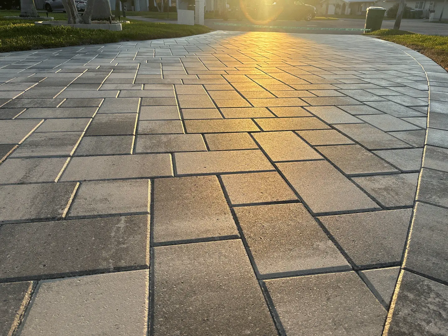 Sealed and maintained pavers in Brevard County, Florida by Rising Tide Paver Sealing