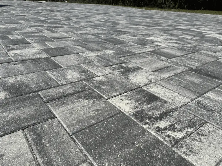 Pressure washing sealed pavers in Brevard County, Florida by Rising Tide Paver Sealing