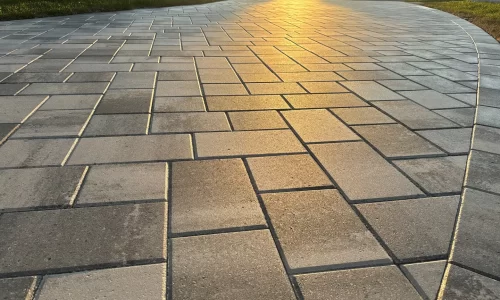 Sealed and maintained pavers in Brevard County, Florida by Rising Tide Paver Sealing