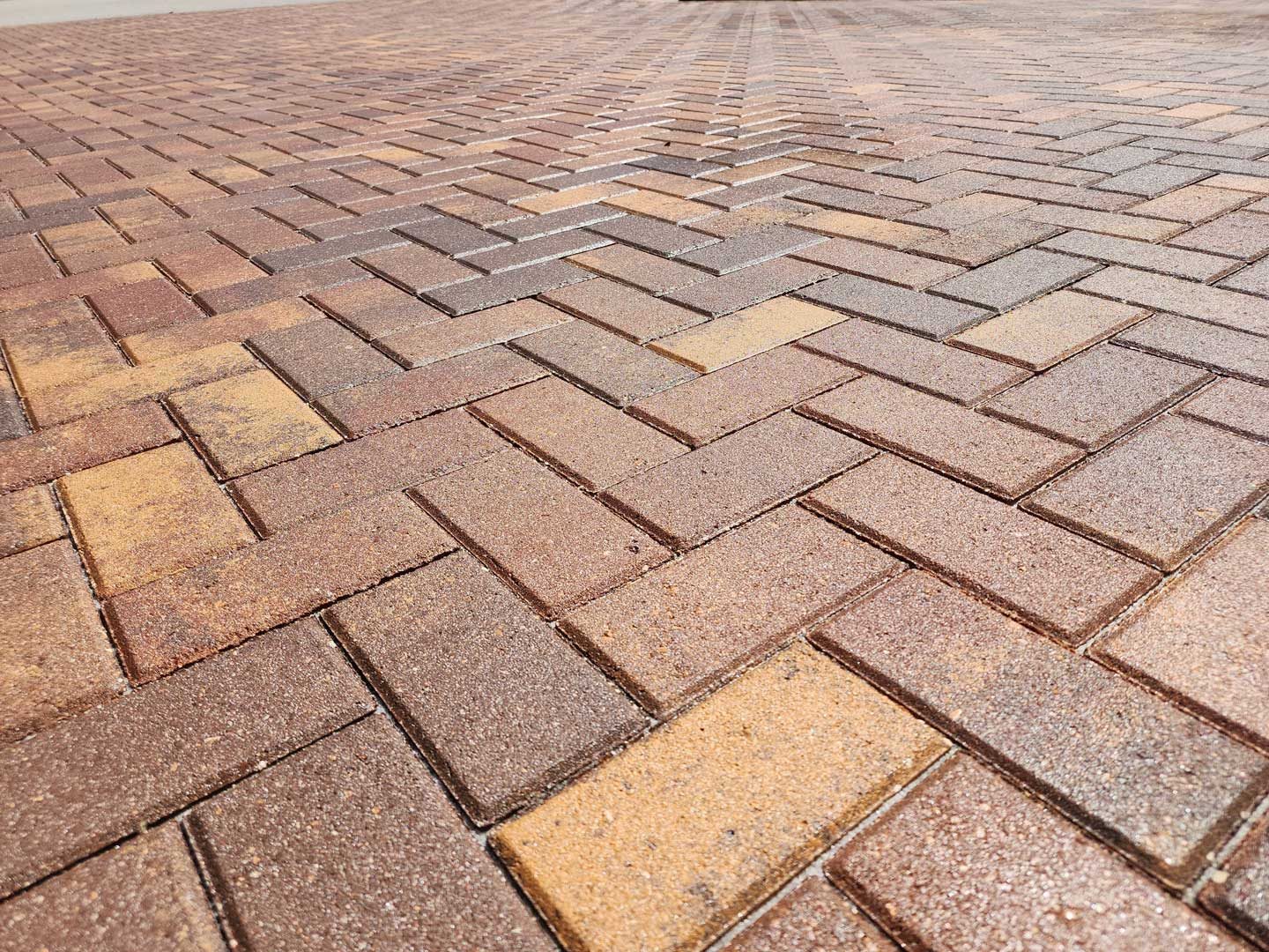Restored pavers in Viera West, Florida.